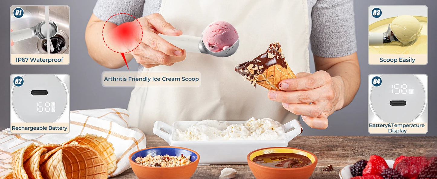 Kitchly Heated Ice Cream Scoop