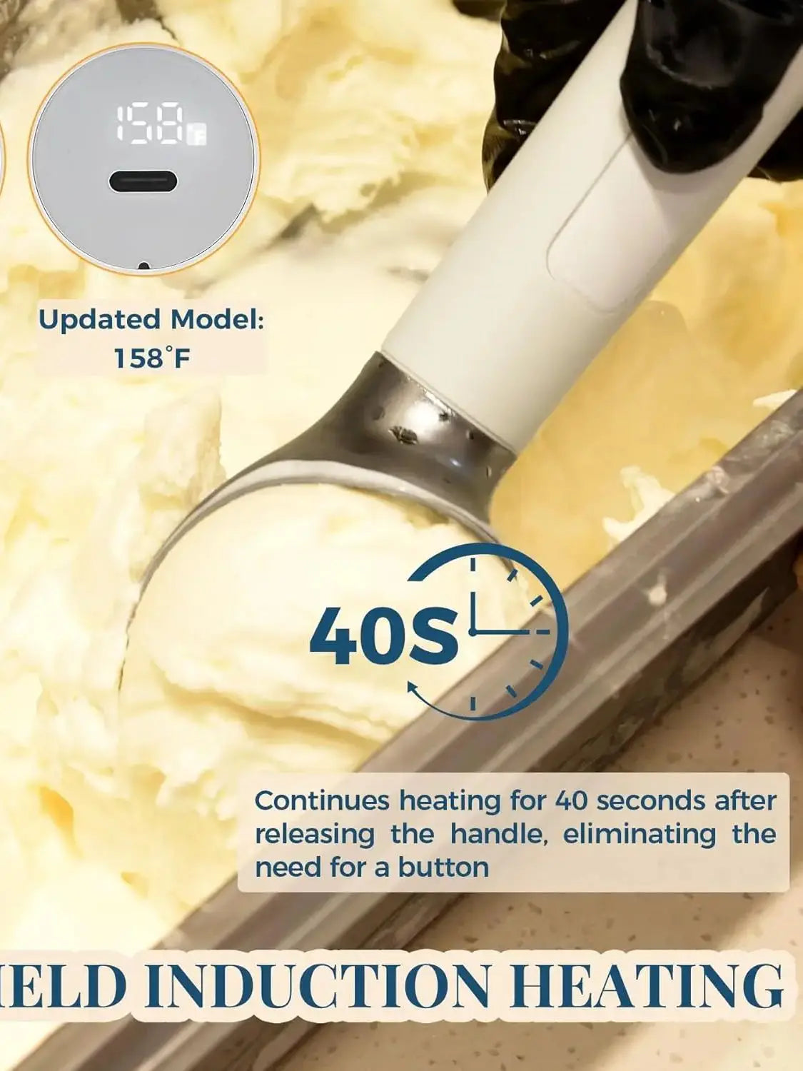 Kitchly Heated Ice Cream Scoop